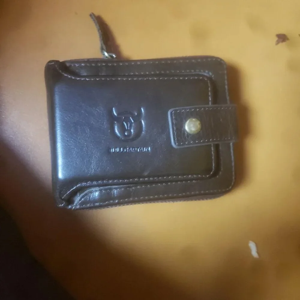 Genuine Leather Wallet for Men Large Capacity ID Window Card Case